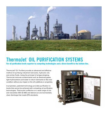 ThermoJetÂ® OIL PURIFICATION SYSTEMS - Colfax Corporation