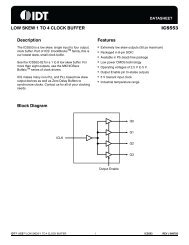 LOW SKEW 1 TO 4 CLOCK BUFFER ICS553 - SemiconductorStore ...