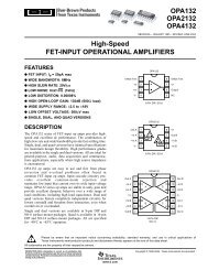 OPA132, 2132, 4132: High Speed FET-Input ... - PC Components