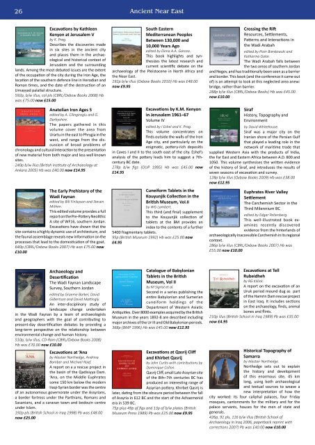 Summer Bargain Catalogue - Oxbow Books