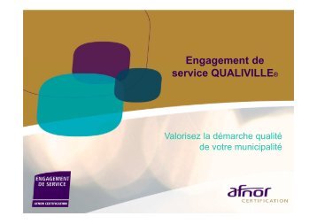 PrÃ©sentation Qualiville - AFNOR Certification