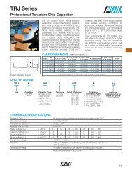 TRJ Series Professional Tantalum Chip Capacitor - PC Components