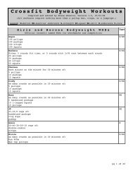 Comprehensive Bodyweight Workout List V1 5 Crossfit Moncton
