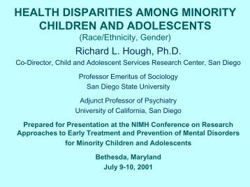 Patterns of Care Presentation - Child and Adolescent Services ...