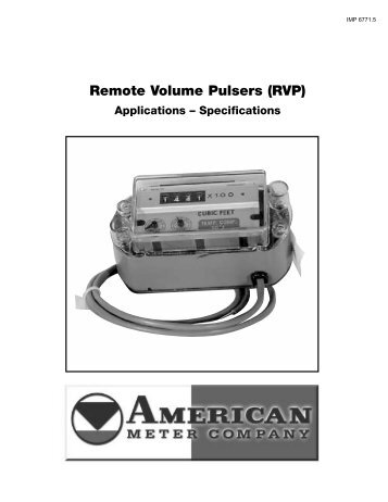 Remote Volume Pulsers (RVP)