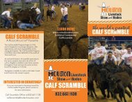 CALF SCRAMBLE - Houston Livestock Show and Rodeo
