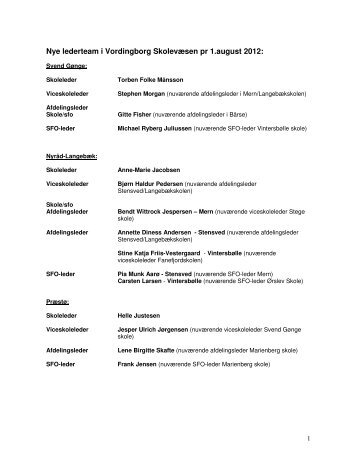 Oversigt over de nye ledere pÃ¥ Vordingborg Kommunes skoler fra ...