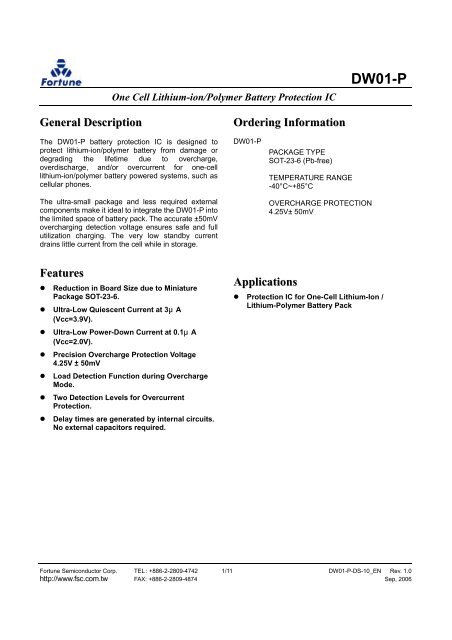 DW01-P_DataSheet_V10