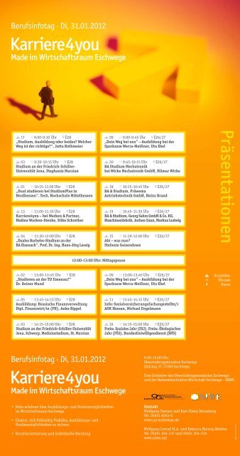 Flyer Karriere4you Stadtwerke Eschwege Gmbh