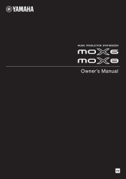 MOX6 / MOX8 Owner's Manual - Motifator.com