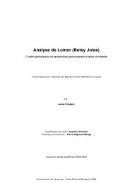 Analyse de Lumor (Betsy Jolas) - HEMU
