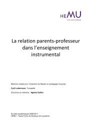 La relation parents-professeur dans l'enseignement instrumental