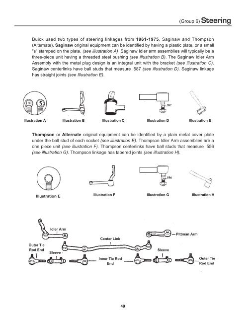 (Group 6) Steering - Old Buick Parts - CARS. Inc.