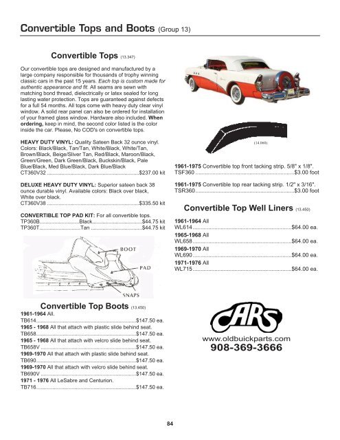 Group 13 Amp 14 Old Buick Parts Cars Inc