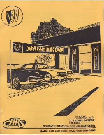 Buick Parts Catalog - Old Buick Parts - CARS. Inc.