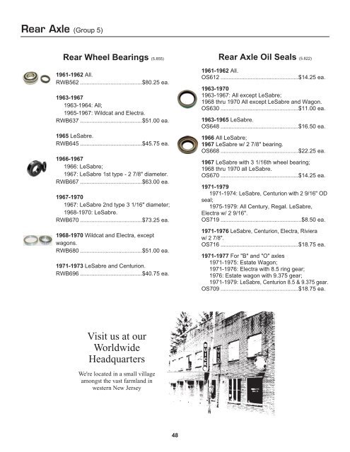 Buick Lesabre Parts Catalog - Horsesean