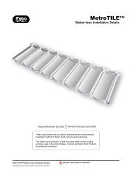 Metro Tile Battenless Installation Guide - Best Buy Metals