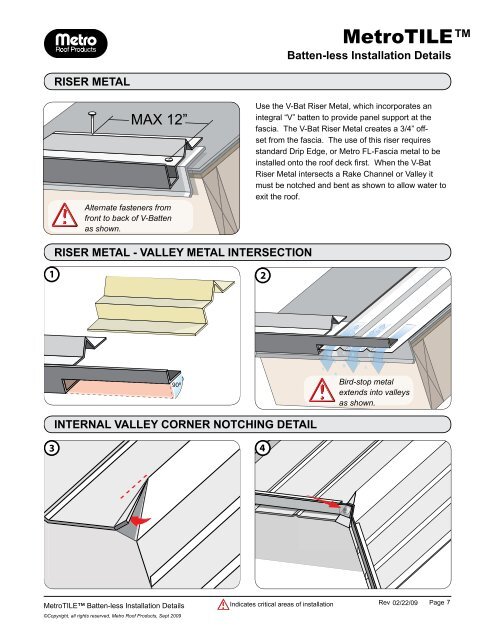 Metro Tile Battenless Installation Guide - Best Buy Metals