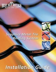 Sapphire Installation Instructions - Best Buy Metals