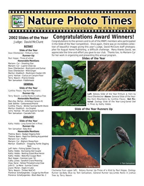Congratulations Award Winners! - Minnesota Nature Photography ...