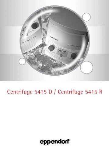 Centrifuge 5415 D / Centrifuge 5415 R