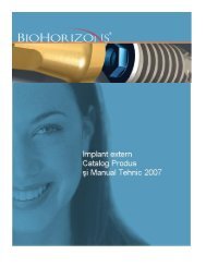 Catalog si Manual Tehnic - BioHorizons