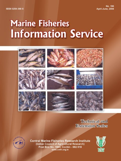 Marine Fisheries Information Service - Eprints@CMFRI - Central ...