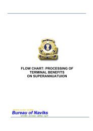 flow chart: processing of terminal benefits on superannuatuion