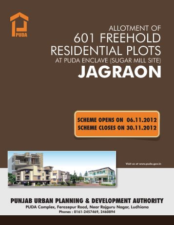 title-jagraon final - Punjab Urban Planning and Development Authority