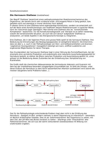 Die Harnsaure Diathese (Uratdiathese) - Rhizoma Seminare