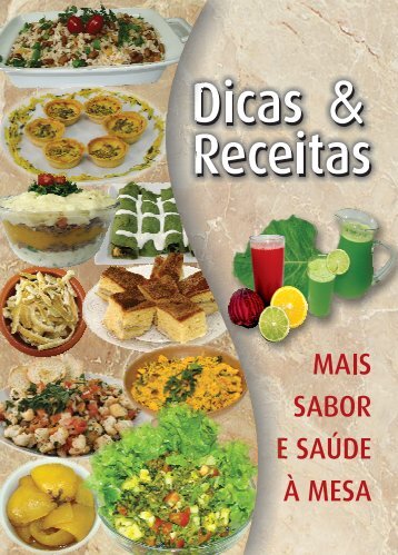 Cartilha Dicas e Receitas.indd - Prefeitura Municipal de Belo ...