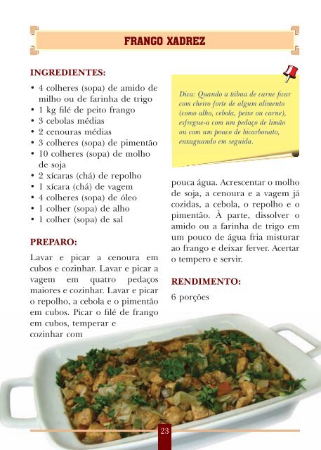 Cartilha Dicas e Receitas.indd - Prefeitura Municipal de Belo ...