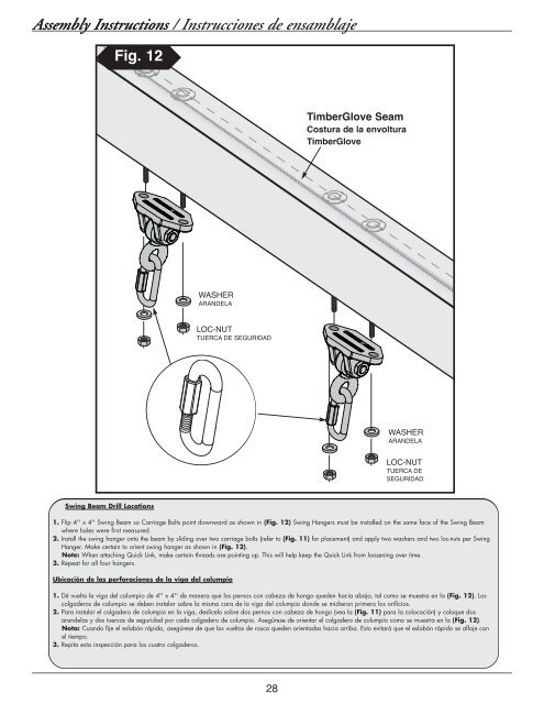 Assembly Instructions / Instrucciones de ensamblaje - Swing-N-Slide