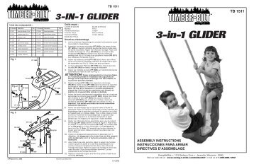 3 in 1 GLIDER - Swing-N-Slide