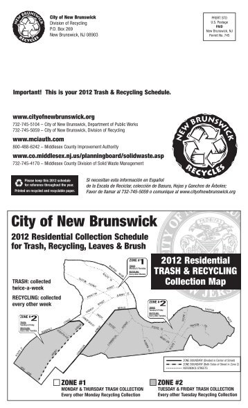 Trash, Recycling, Leaves and Brush Collection Schedule