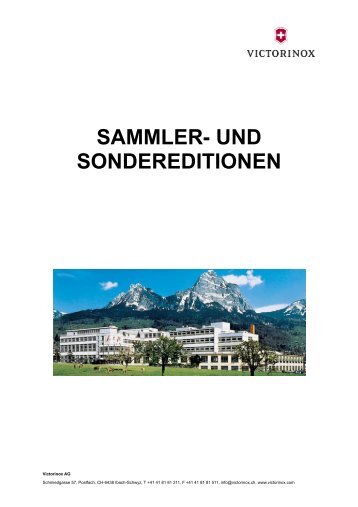 sammler- und sondereditionen - Victorinox B2B - Victorinox AG