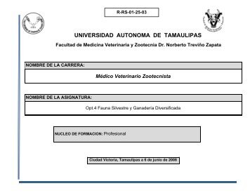 Click - Facultad de Medicina Veterinaria y Zootecnia de la UAT