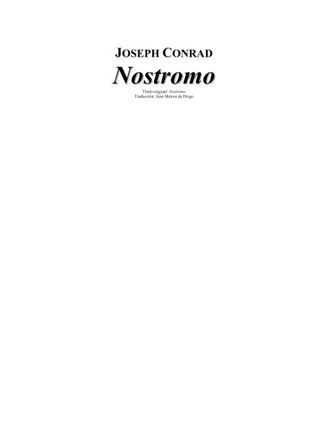 Nostromo - Descarga Libros Gratis