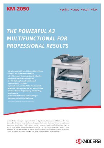 KM-2050 - KYOCERA Document Solutions