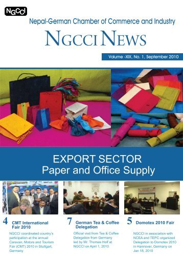 NGCCI NEWS - Nepal German Chamber of Commerce and Industry