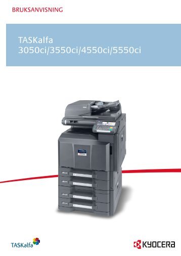 TASKalfa 3050ci/3550ci/4550ci/5550ci - Kyocera