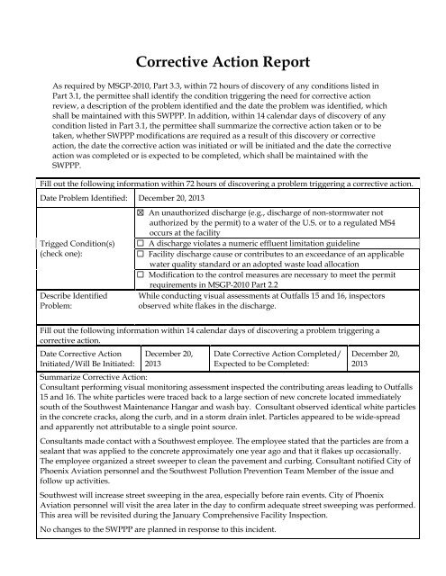 Stormwater Pollution Prevention Plan - Phoenix Sky Harbor ...