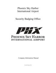 Phoenix Sky Harbor International Airport Security Badging Office