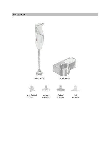 Bamix - Gastro G350 (CZ)
