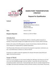 OGDEN POINT TRANSPORTATION STRATEGY Request For ...