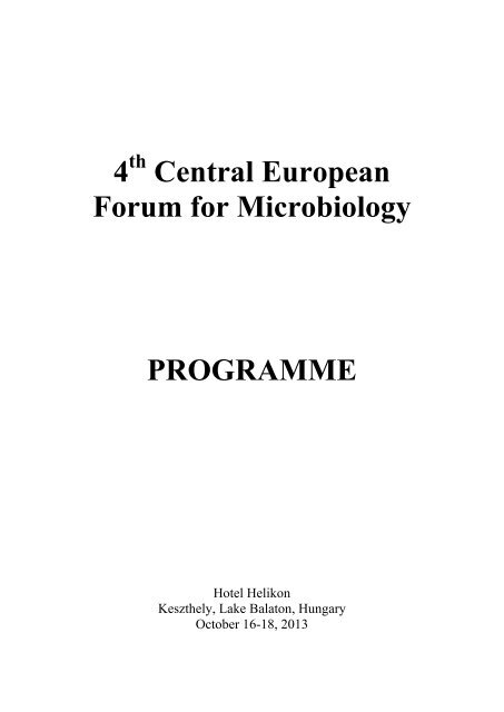 Hungarian Society for Microbiology - MMT