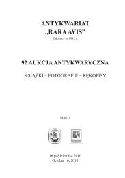 20 paÅºdziernika 2012 102 aukcja antykwaryczna - Rara Avis