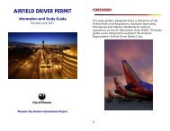 AIRFIELD DRIVER PERMIT - Phoenix Sky Harbor International Airport