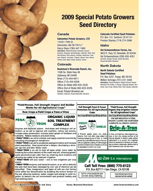 Wisconsin Seed Potato Growers Offer Superior Spud Source