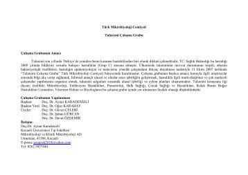 Türk Mikrobiyoloji Cemiyeti Başkanlığına,